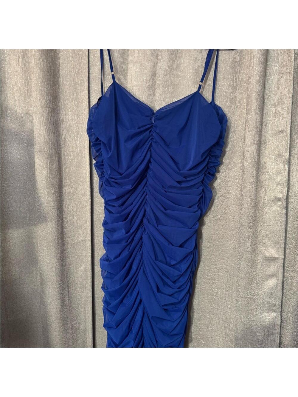 AKIRA Royal Blue Midi Dress - Picture 4 of 4